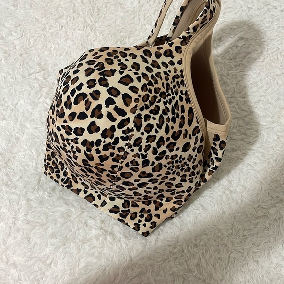 Cacique Brown and Black Leopard Print Wireless Bra - Picture 5 of 13